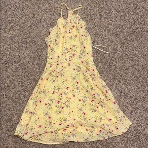 Floral yellow dress